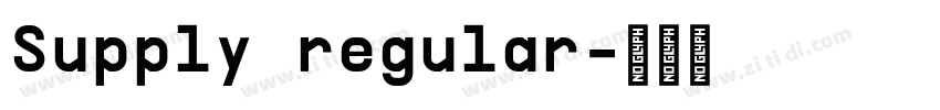 Supply regular字体转换